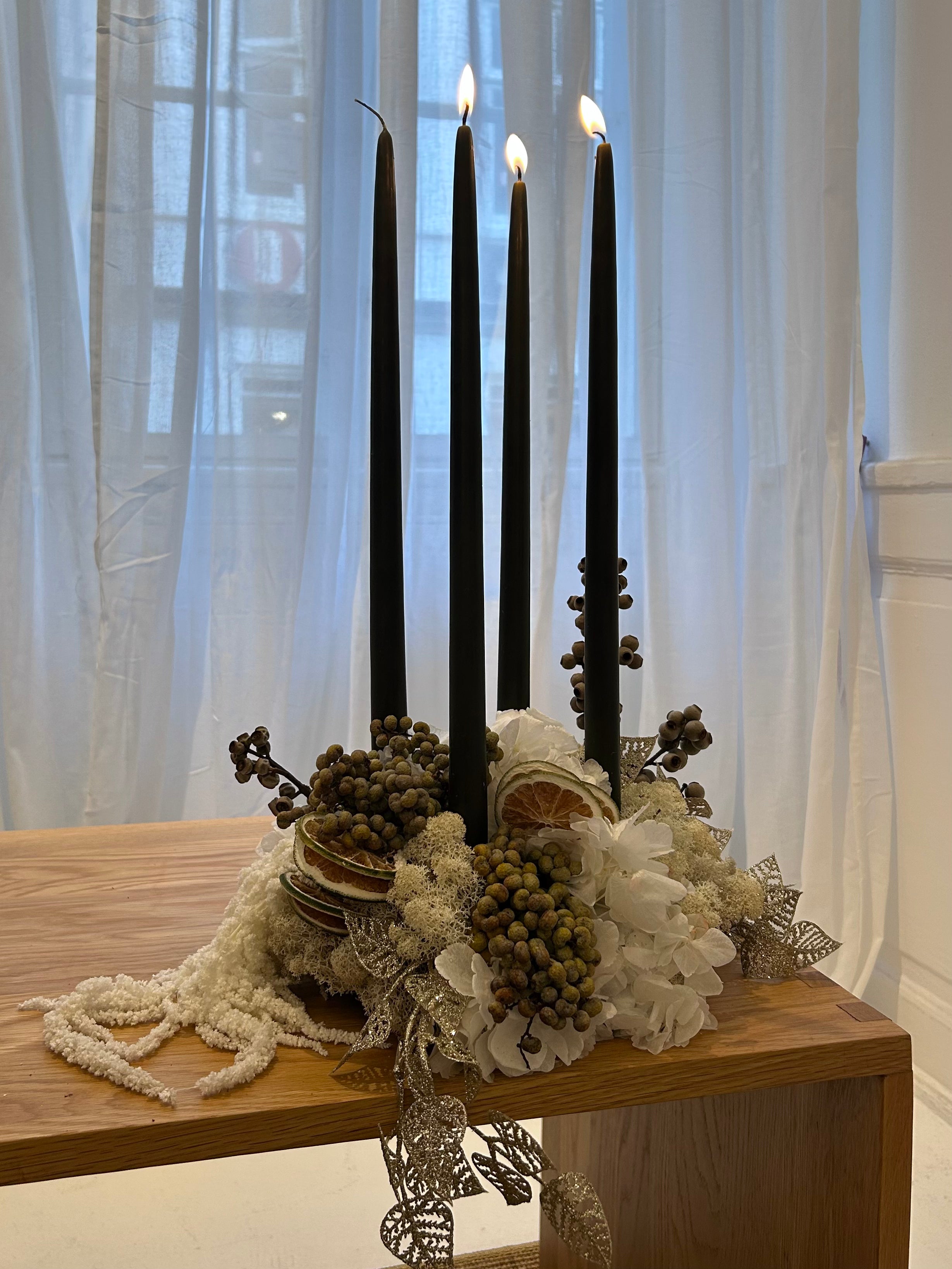 Den Hvide Adventsdekoration